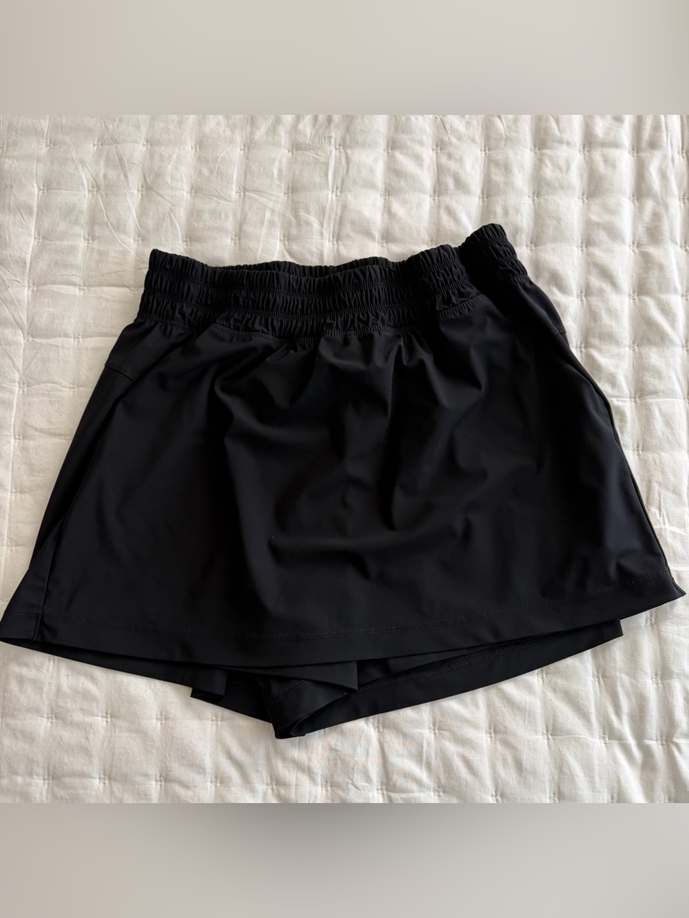 Old Navy Women's Black Athletic Skort with Elastic Waistband